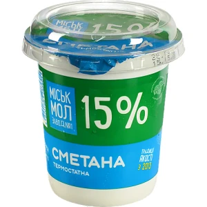 Сметана ММЗ 300г 15% ст