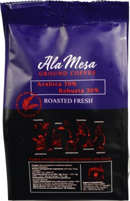 Кава Ala Mesa 230г (70% Арабіка, 30% Робуста)
