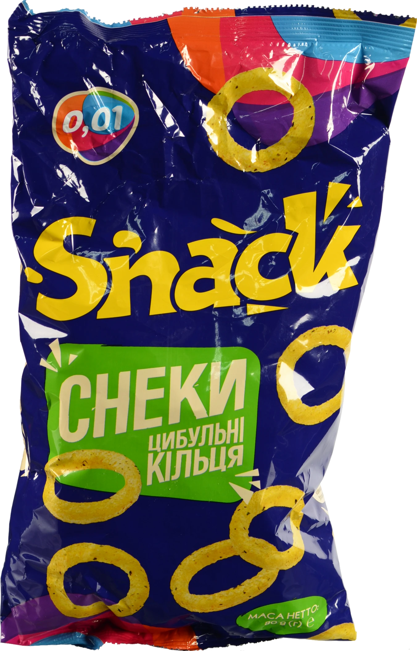 Снеки 0.01 80г цибульні кільця