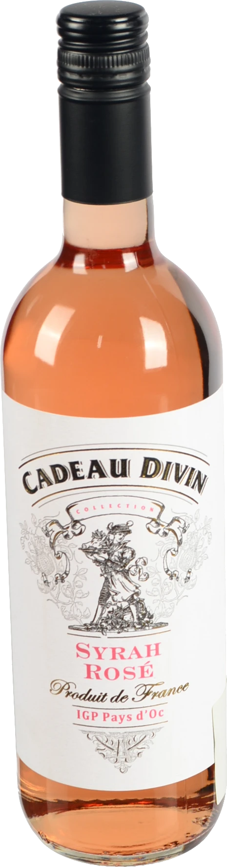 Вино Syrah Rose IGP Pays dOc  сухе рож 0.75л6 ТМ Cadeau Divin