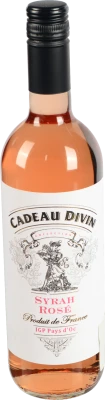 Вино Syrah Rose IGP Pays dOc  сухе рож 0.75л6 ТМ Cadeau Divin