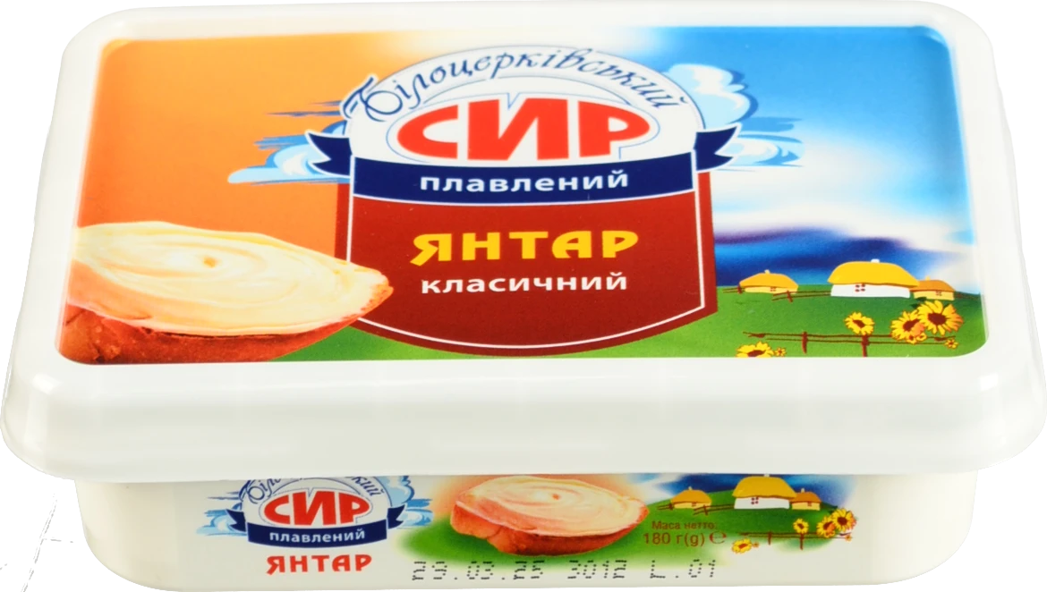 Сир плавлений Білоцерківський 180г 60% жирн.