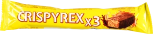 Батончик Crispyrex 100г арахіс рисові кульки карамель глазурований