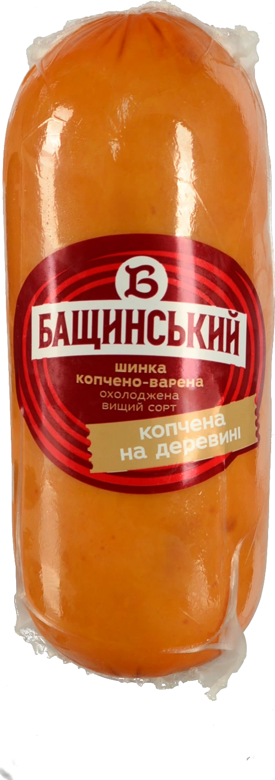 Шинка Бащинський 0.500г копчена на деревені в.с