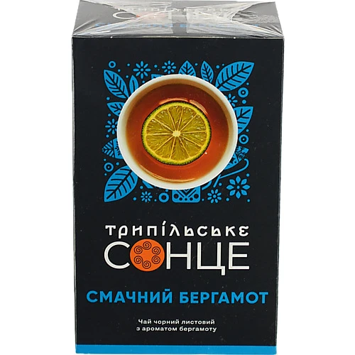 Чай чорн«Смачний Бергамот» ТМ «Трипільське Сонце» 80 г