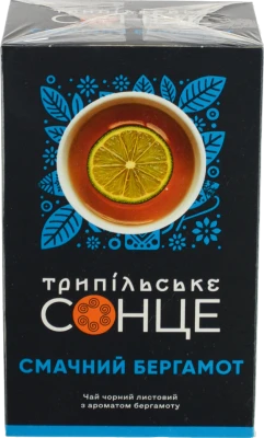 Чай чорн«Смачний Бергамот» ТМ «Трипільське Сонце» 80 г