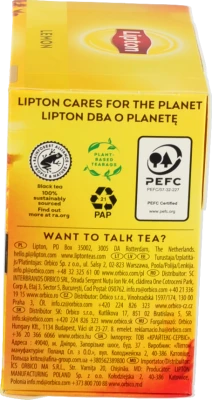 Чай Lipton 20п чорний lemon