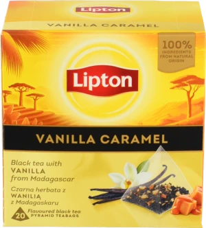 Чай Lipton 20п чорний vanilla caramel