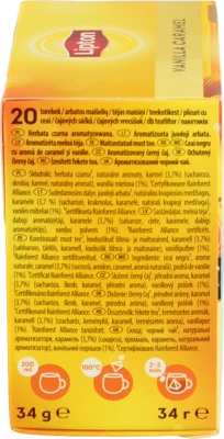 Чай Lipton 20п чорний vanilla caramel