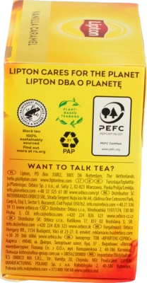 Чай Lipton 20п чорний vanilla caramel