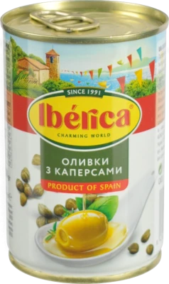 Оливки Iberica 300г з каперсами