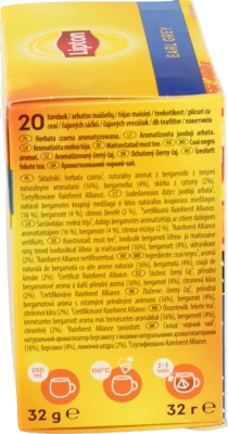 Чай Lipton 20п чорний earl grey