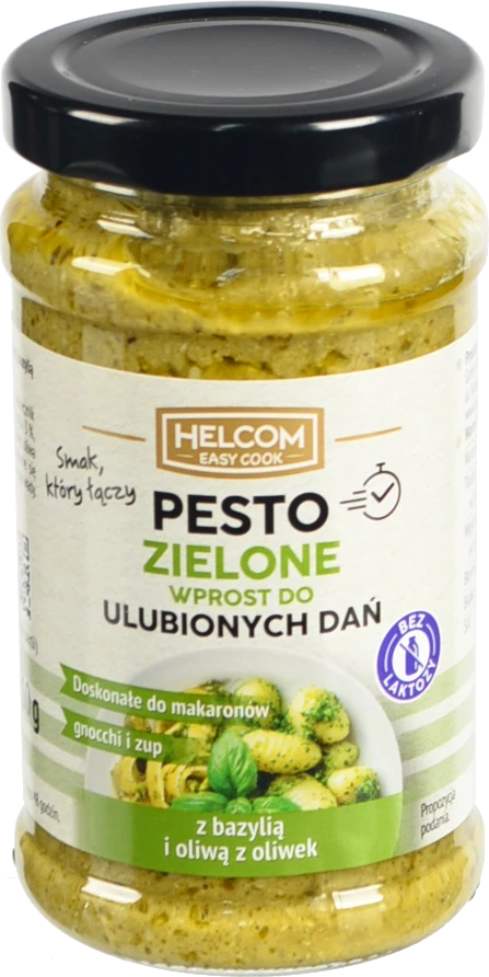 Песто Helcom 210г зелене з базилік оливковою олією
