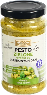 Песто Helcom 210г зелене з базилік оливковою олією