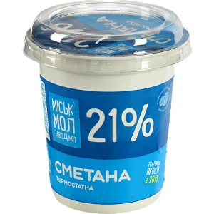 Сметана ММЗ 300г 21% жирн.