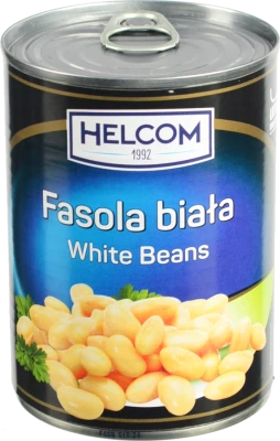 Квасоля Helcom 400г біла консервована