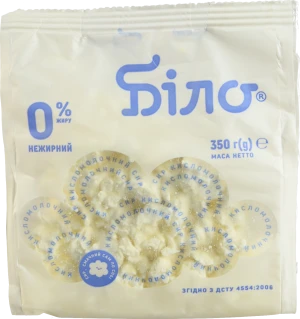 Сир к.м. Біло 350г 0% пакет