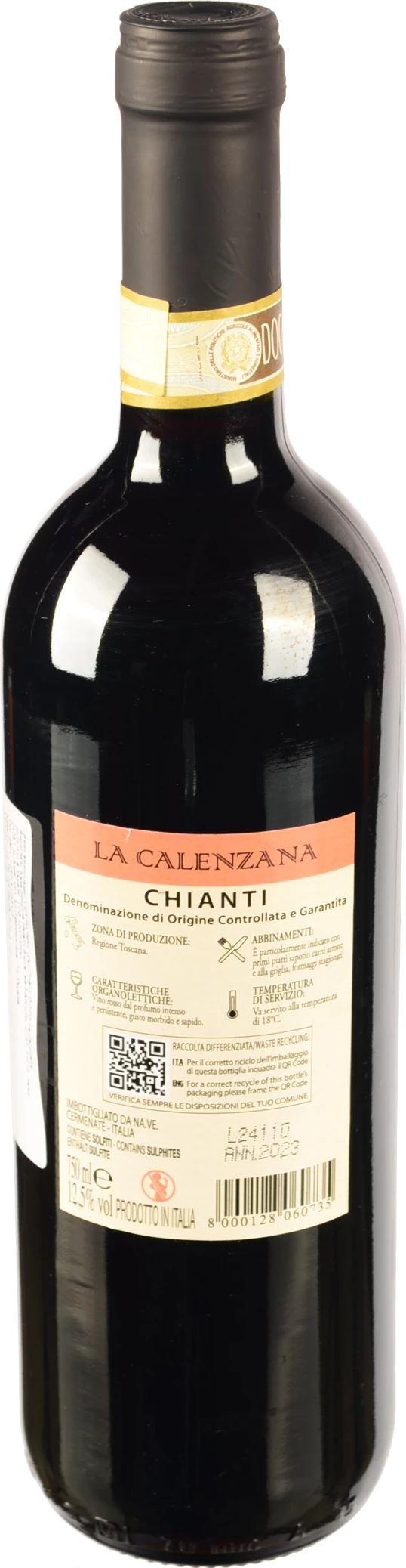 Вино La Calenzana 0.75л 12.5% кьянті червоне сухе DOCG