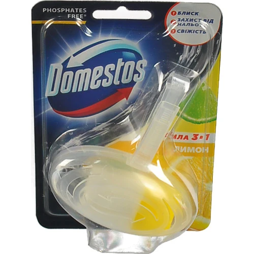 Блок для унітазу гігієнічний Лимон Сила 3в1 Domestos 35г