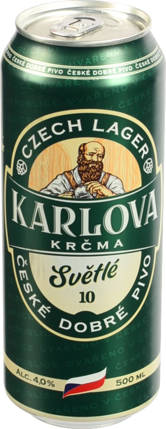 Пиво Karlova Krcma 0.5л світле фільтроване пастеризоване