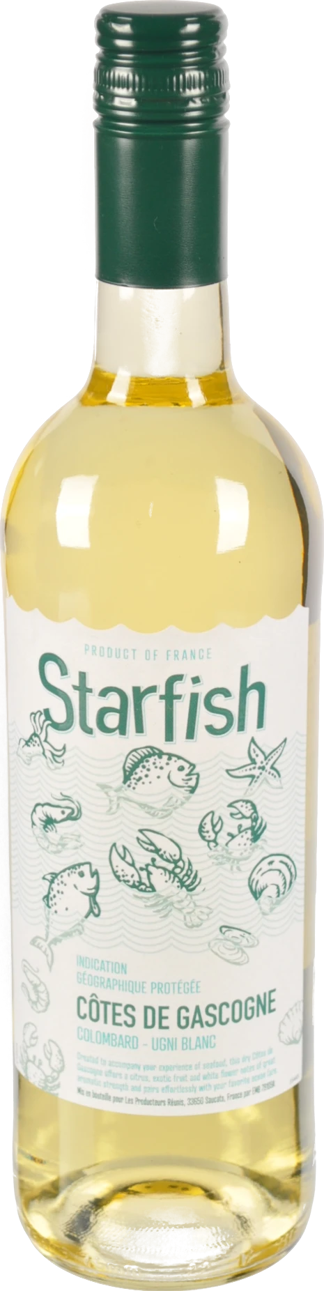 Вино Starfish 0.75л 11% коломбар уні блан біле напівсухе IGP