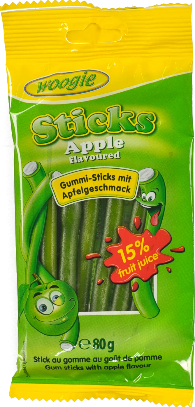 Цукерки Woogie 80г яблуко