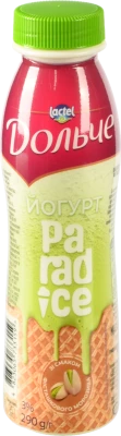 Йогурт 3% зі смаком фісташкового морозива Paradice Дольче п/пл 290г