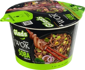Локшина швидкого приготування з соусом Soba Wok Glads 95г