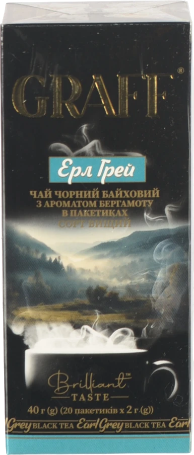 Чай Graff Ерл Грей чорний 20 пакетиків