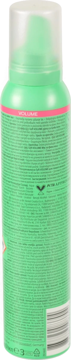 Піна для волосся Taft 200 мл Volume Push Up 4
