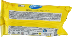 Серветки вологі Ліцензійні герої Smile 40шт
