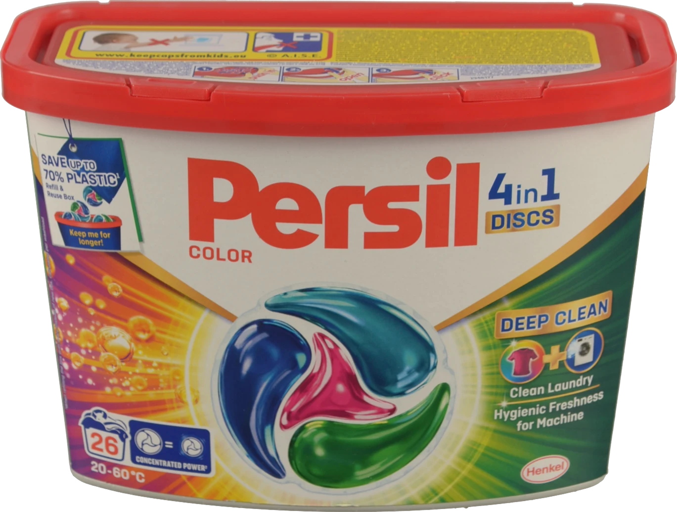 Засіб миючий для прання Color 4in1 Discs Deep Clean Persil 26х16.5г