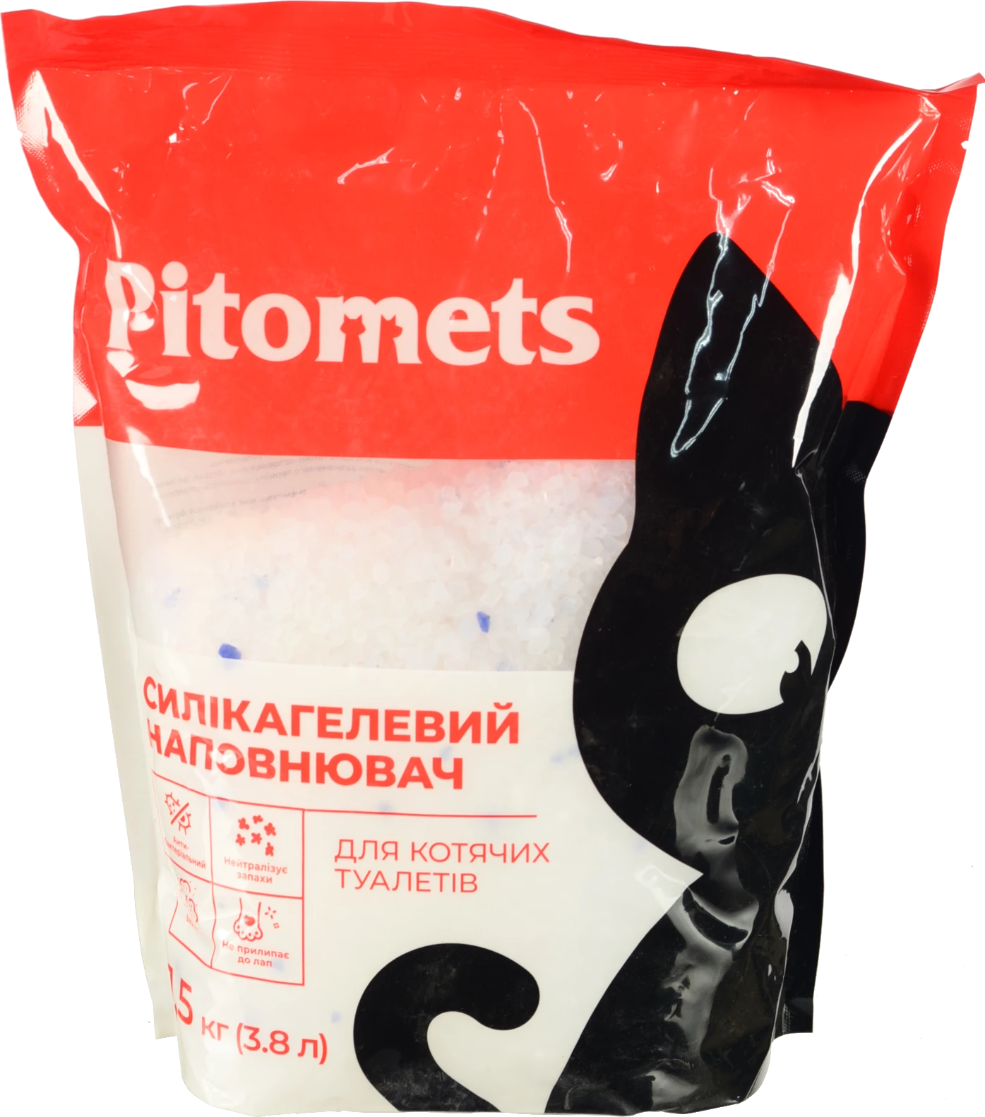 Наповнювач Pitomets 3.8л силікагелевий для котячих туалетів