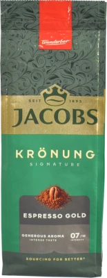 Кава натуральна смажена мелена Espresso Gold Kronung Jacobs м/у 200г