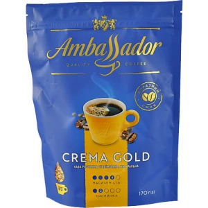 Кава розчинна сублімована Crema Gold Ambassador 170г