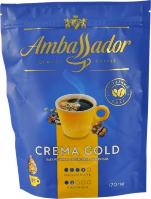 Кава розчинна сублімована Crema Gold Ambassador 170г
