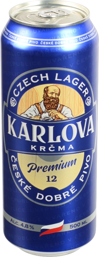 Пиво Karlova Krčma Premium 12 світле пастеризоване фільтроване 0.5л