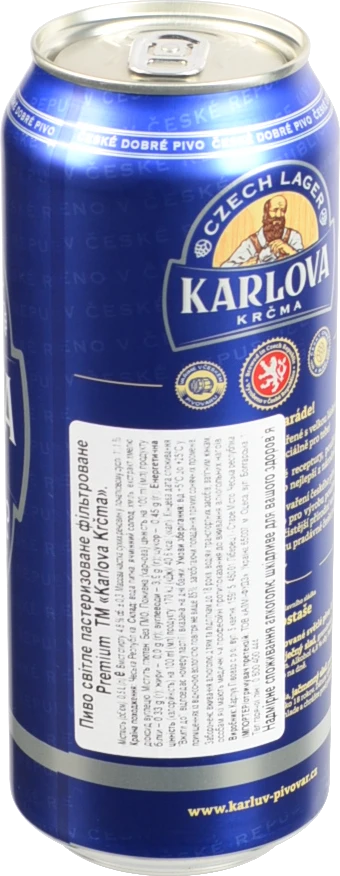 Пиво Karlova Krčma Premium 12 світле пастеризоване фільтроване 0.5л