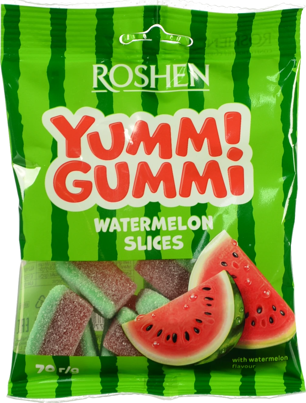 Цукерки желейні Watermelon slices Yummi Gummi Roshen м/у 70г