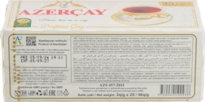 Чай чорний з ароматом бергамоту Azercay 25х2г