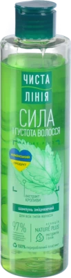 Шампунь для волосся зміцнюючий Сила і густота волосся Чиста Лінія 240мл