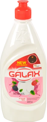 Рідина для миття посуду концентрована Ягідний мікс Galax 480г