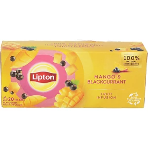 Чай Lipton 20 пакетиків фруктова суміш манго чорна смородина