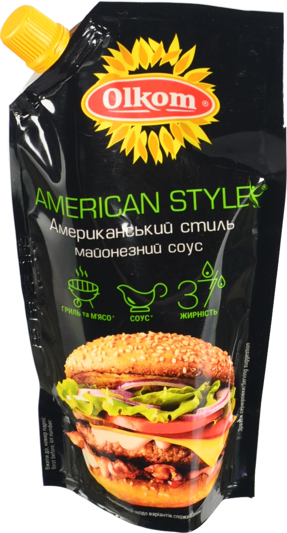 Соус майонезний 37% American style Olkom д/п 295г