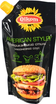 Соус майонезний 37% American style Olkom д/п 295г