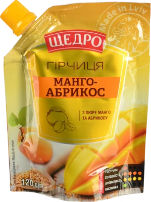 Гірчиця Манго-абрикос Щедро д/п 120г