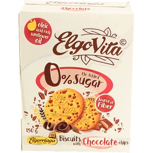 Печиво Elgovita 150г шоколадна крихта без цукру