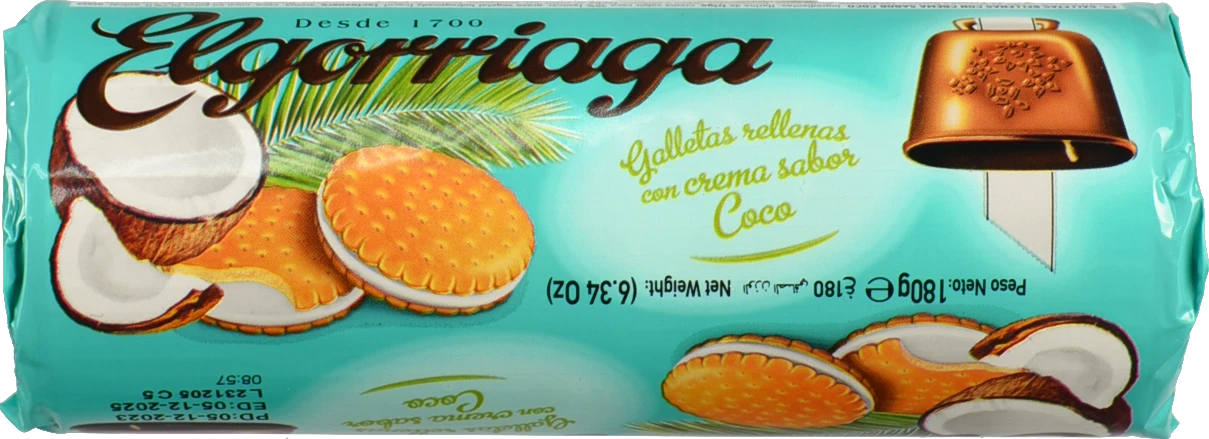 Печиво Elgorriaga 180г кокос
