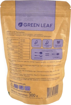 Ерітрітол Green Leaf д/п 300г