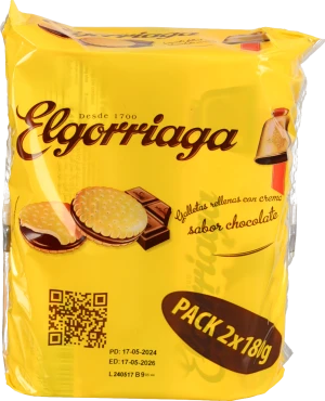 Печиво Elgorriaga 2х180г шоколад